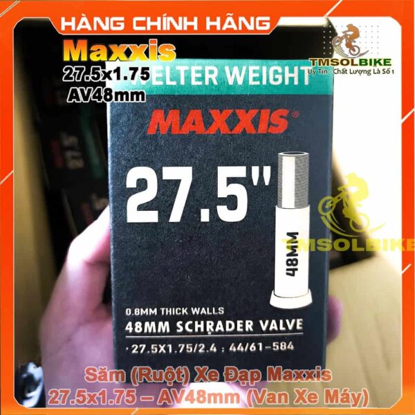 Săm ruột xe đạp 27.5x1.75 (47-584) van AV 48mm thương hiệu MAXXIS