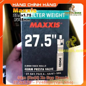 Săm xe đạp Maxxis 27.5x1.75 (47-584) van FV 48mm – Chính hãng, cao su bền, kín hơi tốt