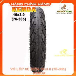 Hoa văn gai lốp vỏ xe máy điện 16x3.0 (76-305) KENDA không ruột – bám đường và thoát nước tốt