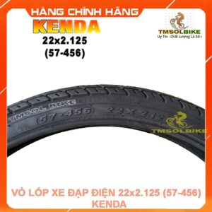 Hình ảnh kích thước vỏ lốp xe đạp điện 22x2.125 (57-456) thương hiệu KENDA, bền chắc, bám đường tốt.