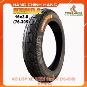 Vỏ lốp xe máy điện KENDA 16x3.0 không ruột TL