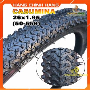 Vỏ lốp xe đạp địa hình 26x1.95 (50-559) CASUMINA CA348C chính hãng, gai bám đường tốt, bền bỉ